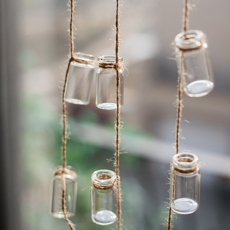 August Grove® Frazee Rustic Rope Glass Hanging Planter & Reviews Wayfair